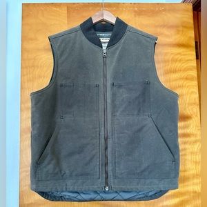 Filson Ton Cloth Insulated Work Vest, Otter Green - Large